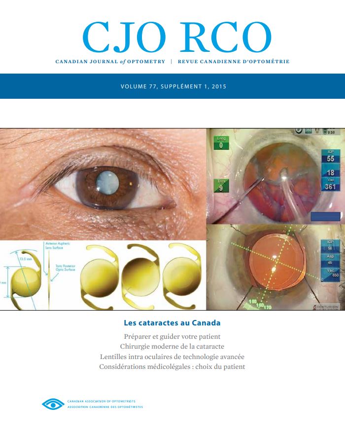 					View Vol. 77 No. 1 (2015): Supplément: Les cataractes au Canada
				