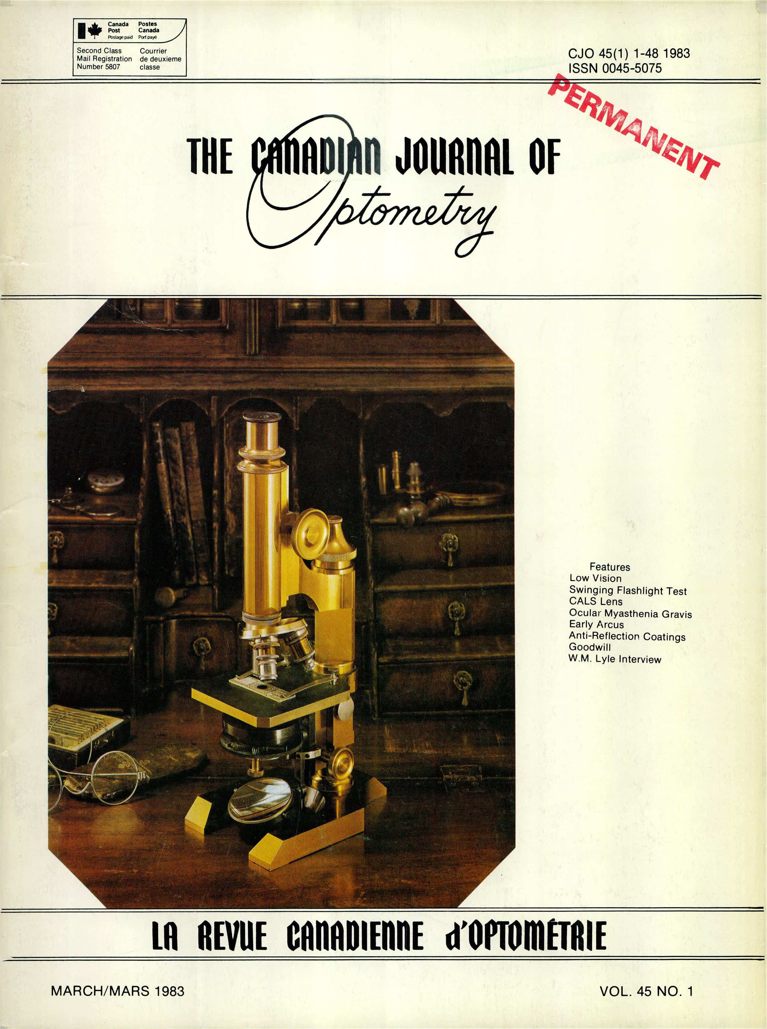					View Vol. 45 No. 1 (1983)
				
