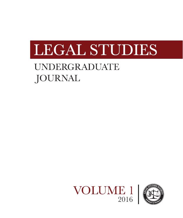 					View Vol. 1 (2016): Legal Studies Undergraduate Journal
				